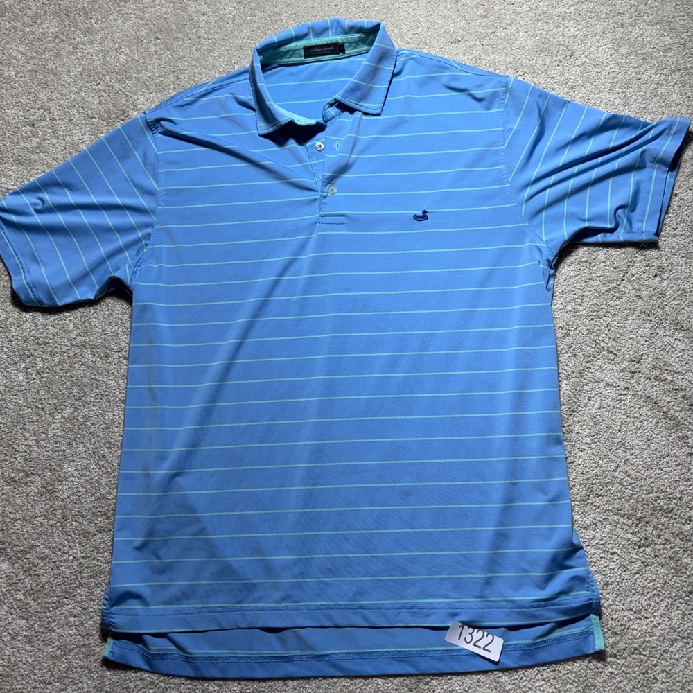 Southern marsh men’s sz large short sleeve blue polo